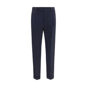 PT Torino Blue Wool Oves Aries Casual Men's Pants